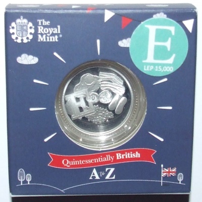 2018 Silver Proof Ten Pence - The Great British Coin Hunt - E - Click Image to Close